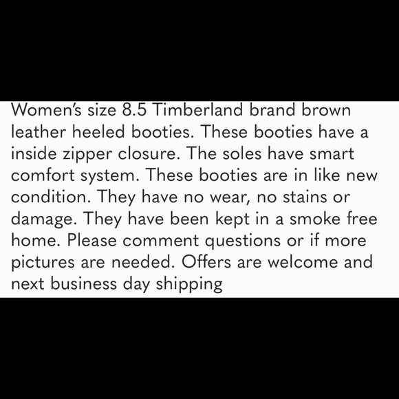 Timberland Leather Booties-Offer/Bundle to Save - Picture 3 of 9
